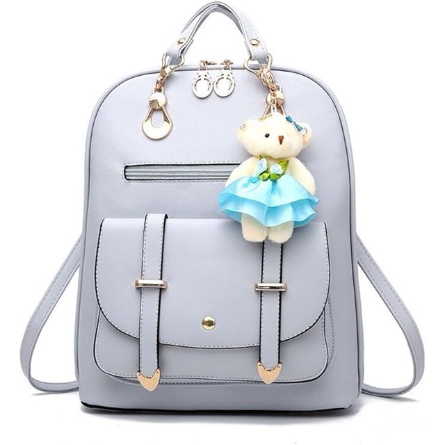 Mochila de cuero para niñas, minibolso de hombro acolchado de moda para adolescentes, tamaño pequeño