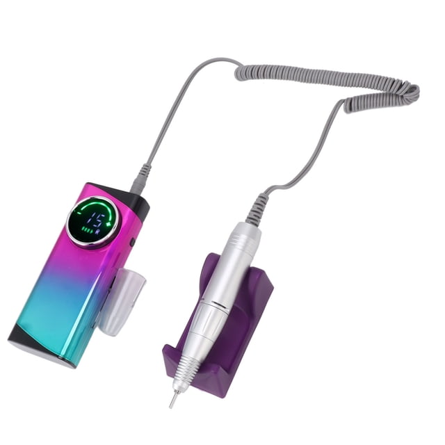 Máquina Eléctrica Para Limar Uñas, 6 Cabezales, 6 Anillos De Lijado, Máquina Pulidora De Uñas, Velocidad De 30000 RPM Para Uso Doméstico