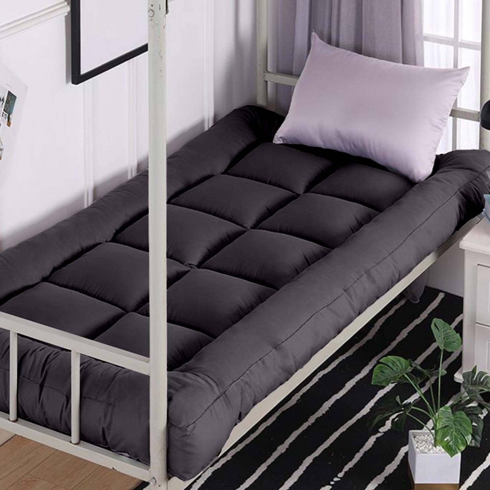 YHAICO Mattresses Under $150 Pressure Relief Mattress A Class Fiber Mattress Student Bed Tatami 3D Thickened Mattress 90x200cm Black Black