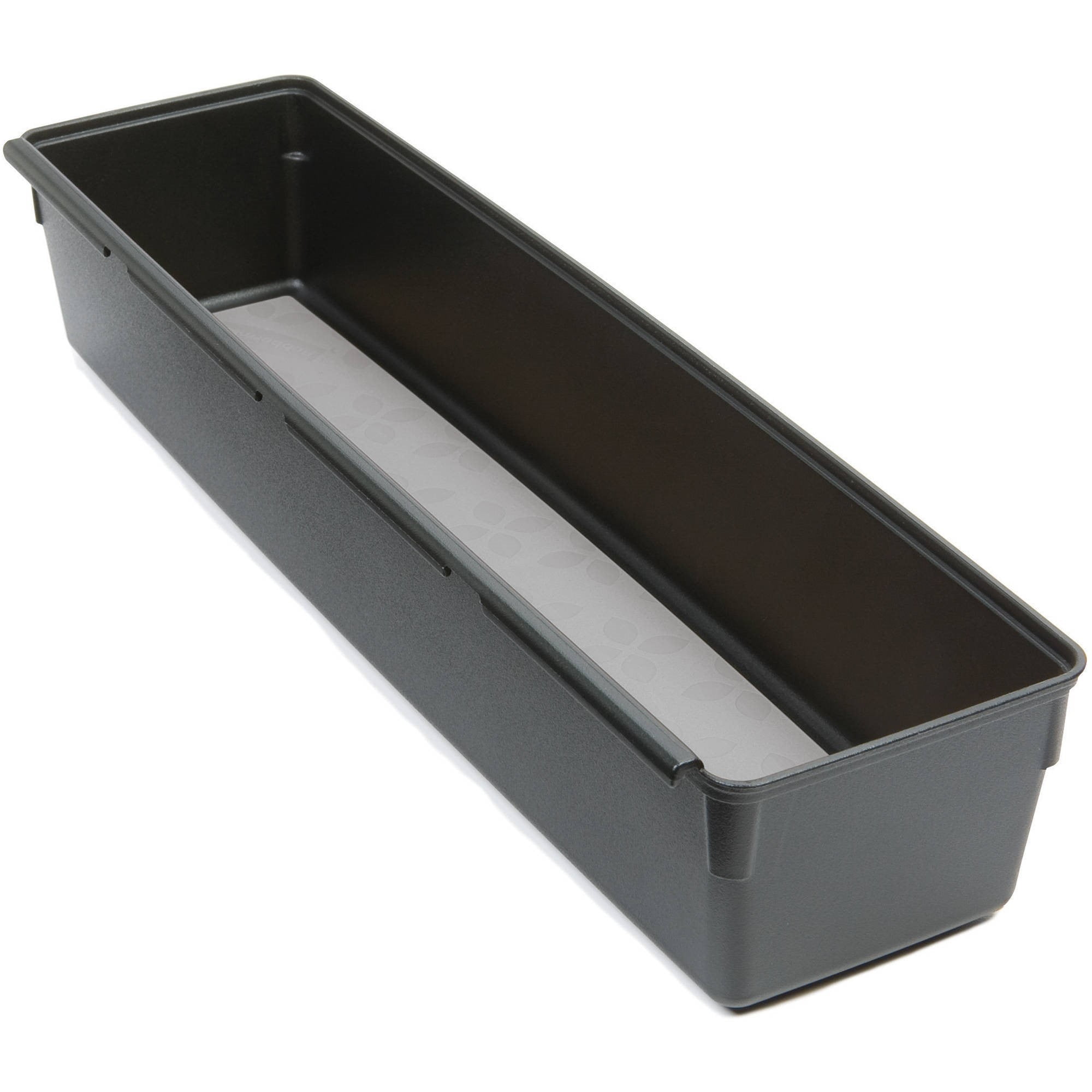 Rubbermaid NoSlip Interlocking Drawer Organizer, 3" x 12", Black with