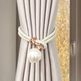 thumbnail image 3 of Curtain Tieback Non-slip Elastic Polyester No Hooks Needed Drapery Holder for Bedroom, 3 of 7