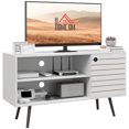 thumbnail image 1 of HOMCOM TV Stand for TV's Up to 50" with Power Outlets, Storage Cabinet, 1 of 10