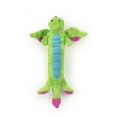 thumbnail image 6 of goDog® Dragons™ Skinny with Chew Guard Technology™ Durable Plush Squeaker Dog Toy, Small, Green, 6 of 7