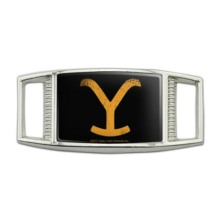 

Yellowstone TV Show Brand Rectangular Shoe Shoelace Shoe Lace Tag Runner Gym Charm Decoration