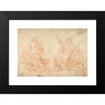 thumbnail image 2 of Luca Giordano 18x14 Black Modern Framed Museum Art Print Titled - The Holy Trinity (1634-1705), 2 of 5