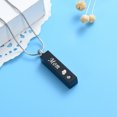 thumbnail image 4 of Constantlife Vertical Bar Mom Urn Necklace Simple Urn Pendant Commemorative Ashes Souvenir Men Women's Necklace Cremation Jewelry, 4 of 4