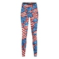 thumbnail image 4 of MKLEKYY Leggings deportivos para mujer, Día de la Independencia, 4 de julio, para yoga, correr, gimnasio, yoga, mallas de compresión, yoga, correr, fitness. 4022, 4 of 4