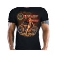 thumbnail image 1 of T Shirt Men'S Retro Motorcycle Graphic Tee Classic Biker Shirt Featuring Live to Ride Design, 1 of 5