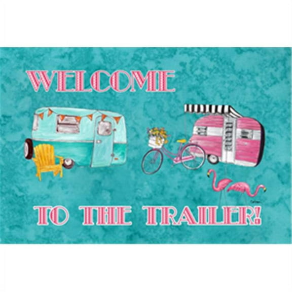 Carolines Treasures 8760PLMT 11 x 18 in. Welcome to the Trailer Fabric Placemat