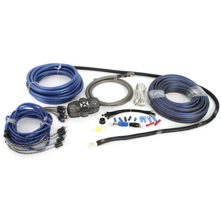 Interconnect Kit - NVX XKIT44 100 Percent Copper, 4-Channel True Spec 4-Gauge Amplifier Installation Kit with RCA Interconnect and 60' Speaker Cable