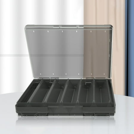 NIBOLOG PP Fishing Tackle Box Waterproof Large Capacity Double-sided Fishing Bait Box for Fishing