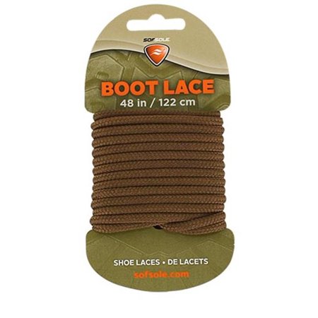 Sof Sole SOF-47126 Boot Laces, Light Brown, 48" - Light Brown