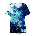 thumbnail image 4 of Summer Tops for Women 2025 Trendy, Plus Size Blouses for Women 4X-5X Athletic Tops Women 3X Women Casual Tops Cotton Solid Color Tshirts my orders, 4 of 6