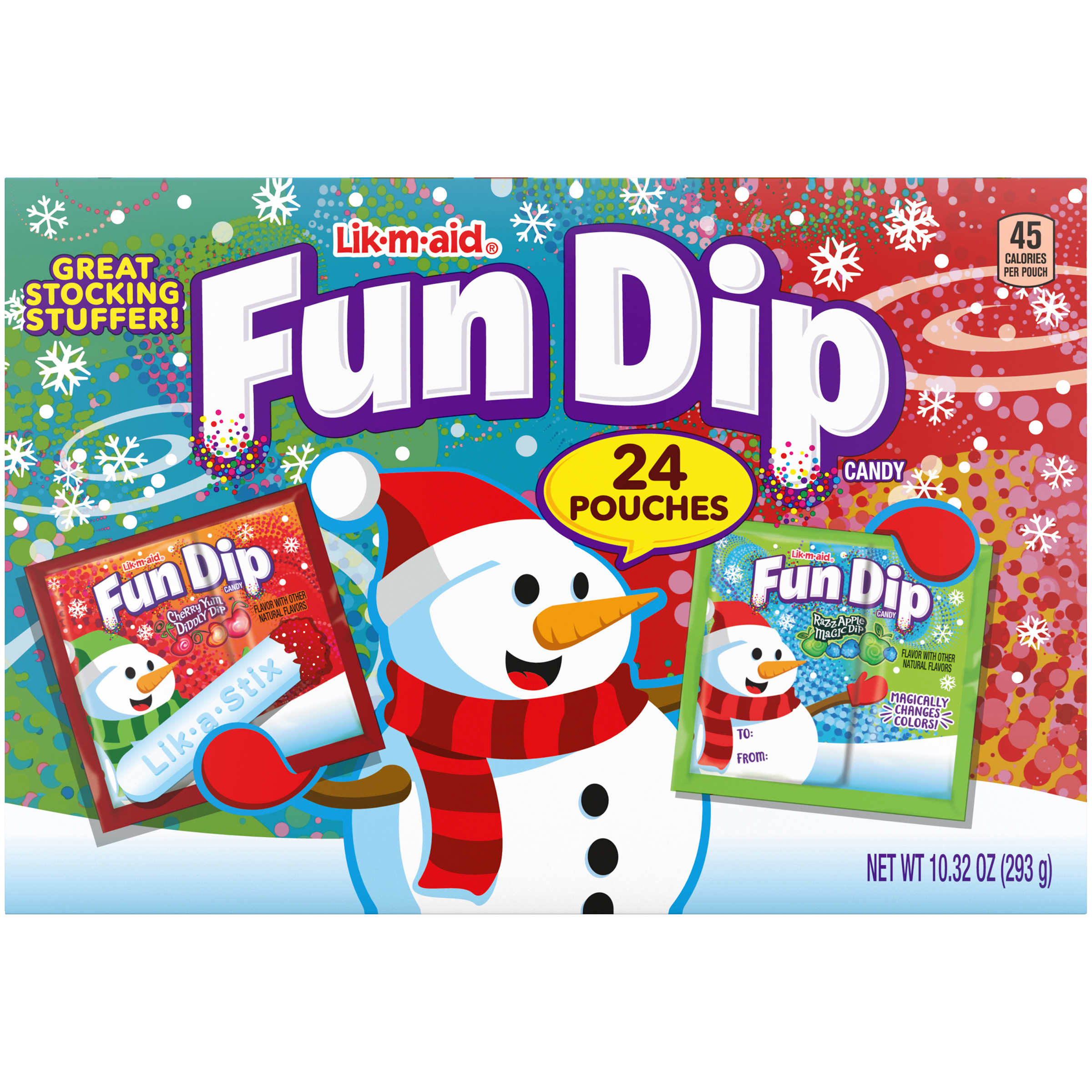 Fun Dip Candy Holiday Variety Pack, Holiday Candy, Christmas Stocking Stuffers 24 Pouches, 10.3oz - image 5 of 11