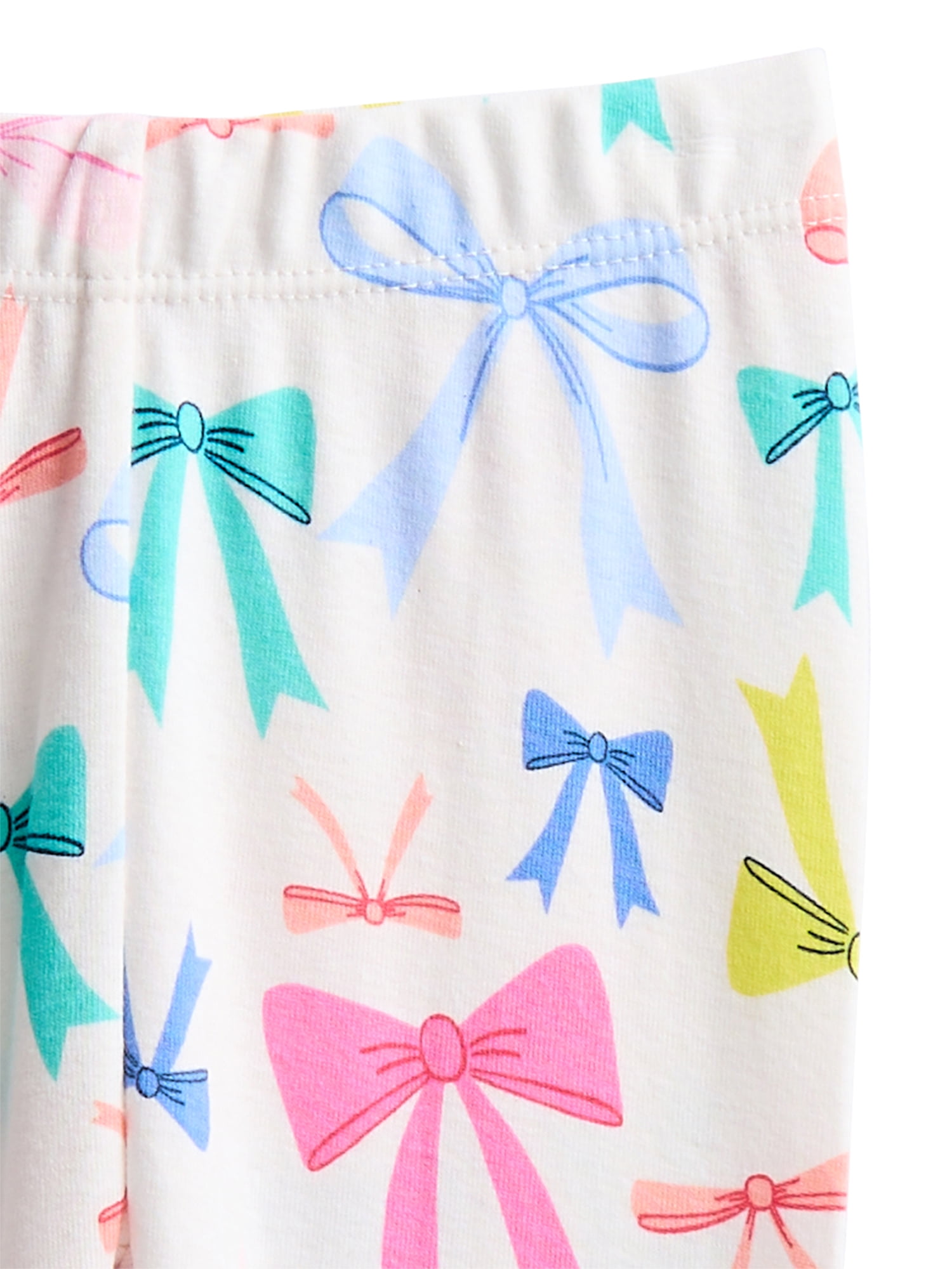 Wonder Nation Toddler Girls Short Sleeve Top, Pants and Shorts Pajama Sleep Set, 3-Piece, Sizes 12M-5T