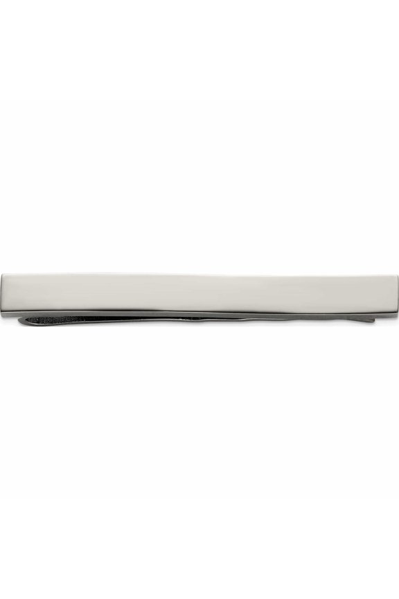 Titanium Polished Tie Bar (52 X 5.5) Made In China -Jewelry By Sweet Pea