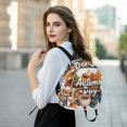 thumbnail image 6 of FORMRS Mini Backpack Purse for Women Quilted Travel Daypack Casual Shoulder Bag, Autumn Day Pattern, 6 of 7