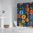 thumbnail image 2 of Pioneer Flower Floral Print Pattern Shower Curtain 72"x72" ,Bathroom Decorative Shower Curtains Set with 12 Hooks,Modern Waterproof Washable Shower Curtain, 2 of 6