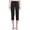 Black Soot1, variant on Women's and Women's Plus Knit Capri Pants, 22" Inseam, Sizes XS-4X