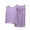 Purple, variant on Posijego Womens Plus Size Pajama Set Solid Sleeveless V Neck Tank Tops with Capri Pants Sleepwear Loungewear for Women