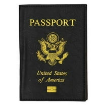 Marshal Wallet® New PU leather gold USA Logo Passport Cover/Holder travel organizer