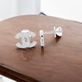 thumbnail image 4 of KEEVA JEWELS 0.25 Carat Moissanite X Stud Earring for Women Made in Rose Gold Plated Silver, 4 of 6