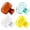 Clear, Yellow, Teal, Brown, variant on 4 Pack Travel Toothbrush Head Covers Toothbrush Protector Cap Brush Pod Case Protective Portable Plastic Clip for Household Travel, Camping, Bathroom, School, Business