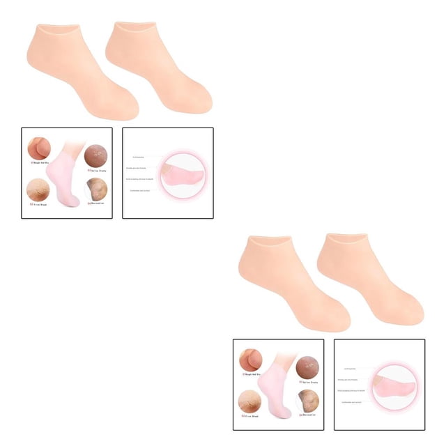 Qarigey Calcetines de gel de silicona Protección de los calcetines del dedo del pie Protector para el cuidado de los pies Type3