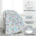 thumbnail image 2 of Kainsy Unicorn Flannel Fleece Throw Blanket - Comfy Plush Lightweight Warm Cute Blanket for Couch Sofa, Soft Fluffy Fuzzy Blanket for Teenager Gifts, Travel Beach(60"x80"), 2 of 7