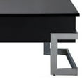 thumbnail image 2 of ACME Calnan Rectangular Lift Top Coffee Table in Black and Chrome, 2 of 5