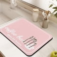 thumbnail image 3 of Coffee Mat - Pinks Coffee Time Absorbent Coffee Bar Mat - Drying Mat Waterproof Protects Kitchen - Coffee Maker Kitchen Bar Counter Decor 18x24inch, 3 of 6