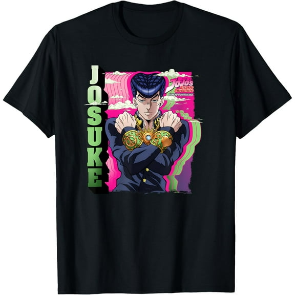 JoJo's Bizarre Adventure Part 4 Josuke Great Days Anime T-Shirt Short Sleeve Crew Neck Soft Fitted Tees T-Shirt