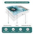 thumbnail image 2 of 3 Pieces Twin XL Quilt Set,Blue White Daisy Butterfly Soft Bedding Sets with 1 Quilt & 2 Pillow Shams,Floral on Gray Background Summer Bedspread Lightweight Coverlet Comforter, 2 of 4