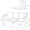 thumbnail image 3 of Ensemble sofa et causeuse en osier de résine, 3 of 9