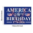 thumbnail image 3 of Win s Way USA 250th Anniversary Flag 1776-2026 American Independence Celebration Banner, 3 of 6