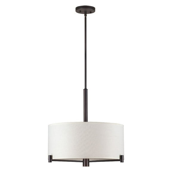 Forte Lighting 2663-03 3 Light 18" Wide Pendant - Bronze