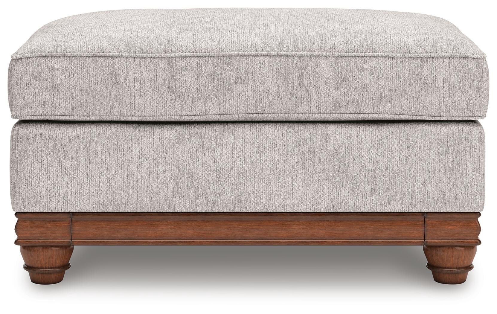Signature Design by Ashley Meadowview Ottoman, Textured Polyester Upholstery, Sandstone
