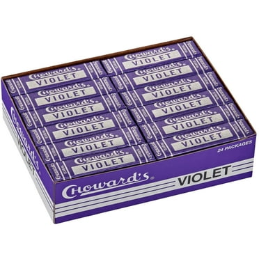 Choward's Violet Mints Candy (Pack of 24)