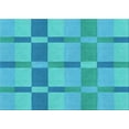thumbnail image 1 of Ahgly Company Indoor Rectangle Patterned Dark Turquoise Green Area Rugs, 2' x 5', 1 of 6