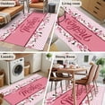 thumbnail image 5 of Happy Mother's Day Area Rugs 3'x5', Washable Small Throw Rugs for Living Room Bedroom, Farmhouse Pink Floral Love Heart Indoor Outdoor Rug Non-Slip Low Pile Carpet Runner Reversible Floor Mats, 5 of 8