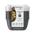 thumbnail image 7 of Bentgo Prep - 1-Compartment Bowls with Custom Fit Lids - Reusable, Microwaveable, Durable, & BPA-Free, Freezer and Dishwasher Safe Meal Prep Food Storage - 10 Bowls & 10 Lids (Graphite), 7 of 7