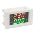 thumbnail image 1 of Digital Dual Meter  YB4835VA LED Dual Digital Display Voltage Meter 60 300V  AC Voltmeter Ammeter Red Green Current  Electriccircuittestingdevice, 1 of 8