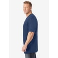 thumbnail image 3 of KingSize Men's Big & Tall Shrink-Less Lightweight Longer-Length V-Neck T-Shirt, 3 of 6