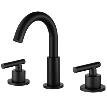 

Deck Mounted Two Handle Matte Black Widespread Bathroom Faucet RBF61006MB