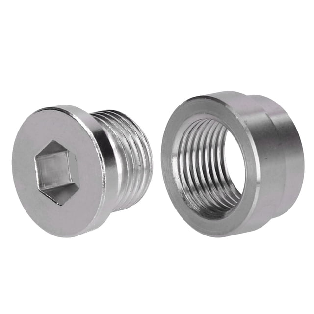 Tapón de cabeza hexagonal, tapón roscado, tuerca de soldadura, ajuste del sensor de oxígeno, tapón roscado multifuncional