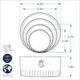 thumbnail image 2 of Nordic Ware 4 Piece Biscuit Cutter Set, 2 of 2