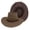 Coffee, variant on Mens Cowboy Hats Grid Pattern Outdoor Cap with Adjustable Rope Vintage Streetwear Cap for Island Party