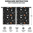 thumbnail image 2 of Blackout Kids Curtains,Cute Halloween Elements Pattern Childrens Insulated Curtains Set Of 2,Bedroom Essentials,Toddler Room Decor 42"x54", 2 of 5