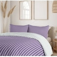 thumbnail image 6 of Ambesonne Ethnic Duvet Cover Set, Purple Tone Geometric Grid, 2-Calking, Dark Purple Mauve, 6 of 7