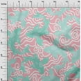 thumbnail image 3 of oneOone Cotton Poplin Twill Light Pink Fabric Asian Japanese Koifish Quilting Supplies Print Sewing Fabric By The Yard 56 Inch Wide, 3 of 4